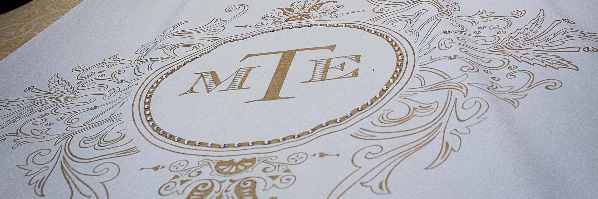 Aisle Carpet Monogram Wedding Initials