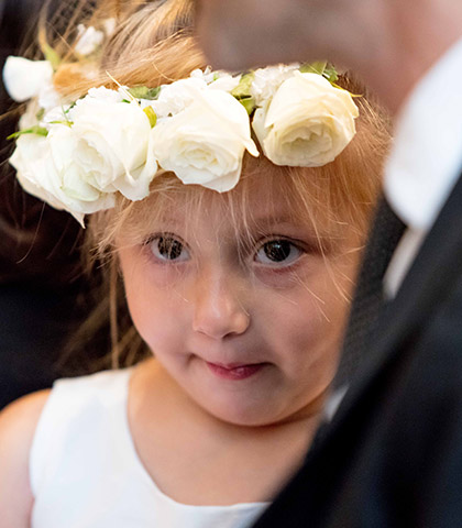 wedding flower girl crown